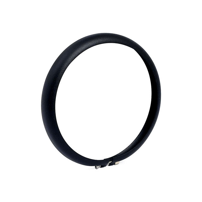 Headlamp Trim Ring. 5 3/4". Black Wrinkle Headlamp Trim Rings Mcs