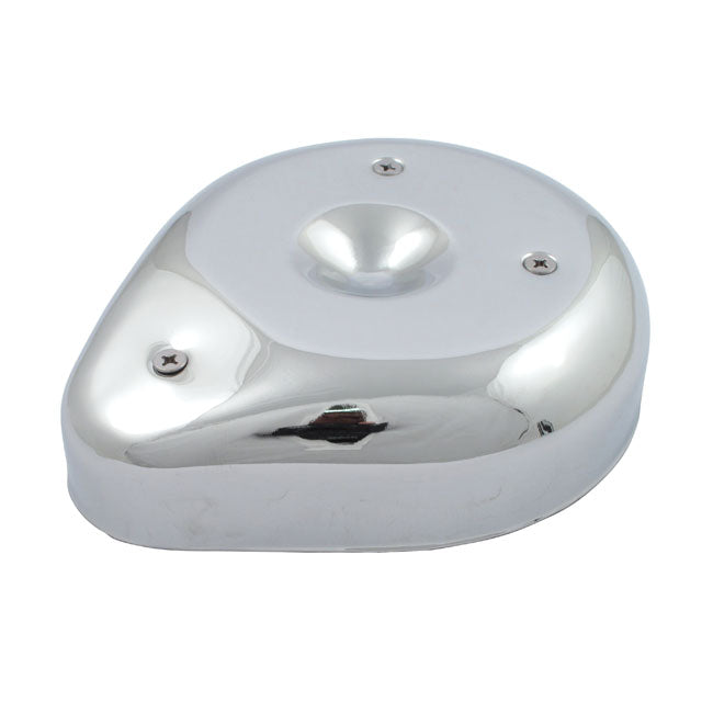 Teardrop Air Cleaner Assembly. Chromed Steel Air Cleaner Mcs