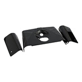 Fork Panel Kit 3 Piece. Ribbed. Gloss Black Fork Panel Kits Mcs