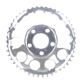 Rear Sprocket, Chrome. 47t Sprockets Rear Wheel Mcs