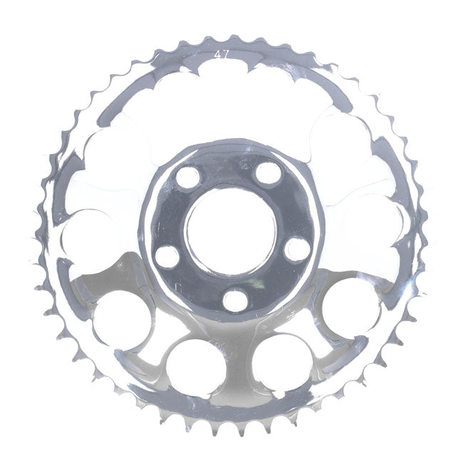 Rear Sprocket, Chrome. 47t Sprockets Rear Wheel Mcs