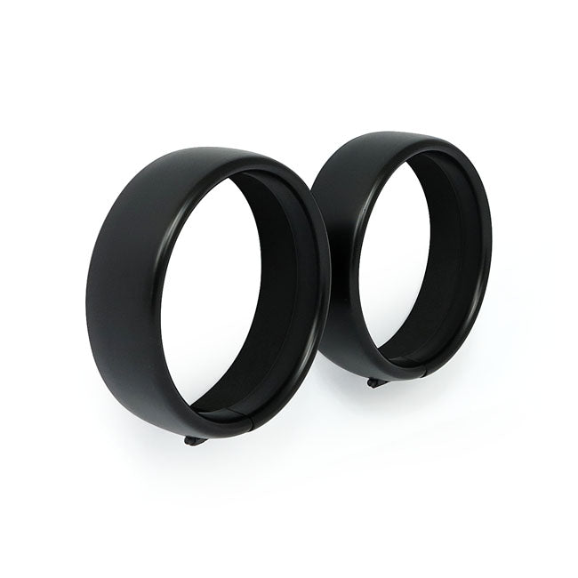 Recessed Trim Rings. 4.5" Spotlamp. Satin Lack Headlamp Trim Rings Mcs