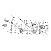 JIMS, kickstart shaft bushing and O-ring kit. +.005" OD KICKSTART PARTS Jims