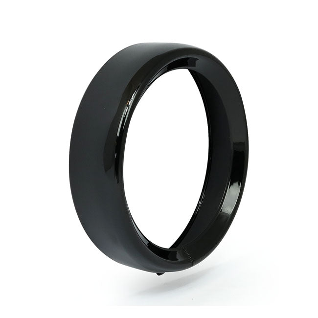 Recessed Trim Ring. 7" Headlamp. Gloss Black Headlamp Trim Rings Mcs