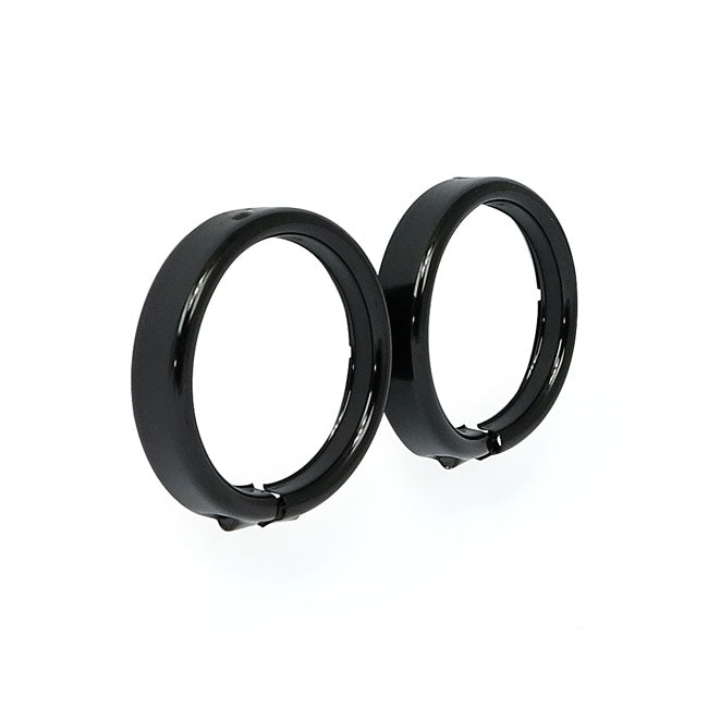 Recessed Trim Rings. Turn Signals. Gloss Black Headlamp Trim Rings Mcs