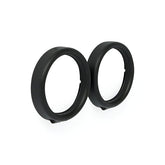 Recessed Trim Rings. Turn Signals. Black Wrinkle Headlamp Trim Rings Mcs
