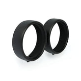 Recessed Trim Rings. 4.5" Spotlamp. Black Wrinkle Headlamp Trim Rings Mcs
