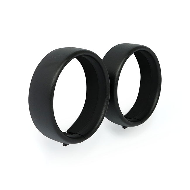 Recessed Trim Rings. 4.5" Spotlamp. Black Wrinkle Headlamp Trim Rings Mcs
