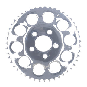 Rear Sprocket, Chrome. 47t Sprockets Rear Wheel Mcs