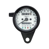 Led Mini Speedo 2:1 Kmh. Black With White Face Plate Speedometers Mcs