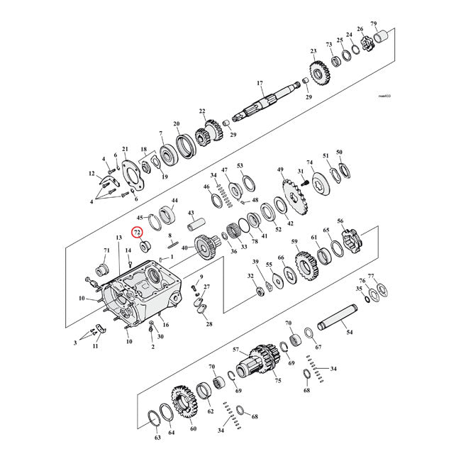 Bushing, Countershaft. Clutch Side. +.005" Transmission Parts Mcs