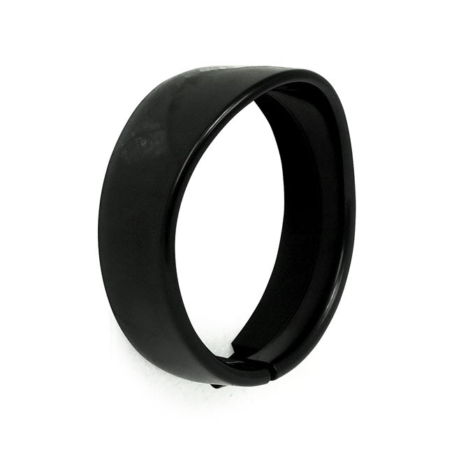 Recessed Trim Ring With Visor. 5 3/4" Headlamp. Black Headlamp Trim Rings Mcs