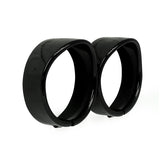 Recessed Trim Rings With Visor. 4.5" Spotlamp. Gloss Black Headlamp Trim Rings Mcs