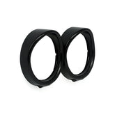 Recessed Trim Rings With Visor. Turn Signals. Black Headlamp Trim Rings Mcs