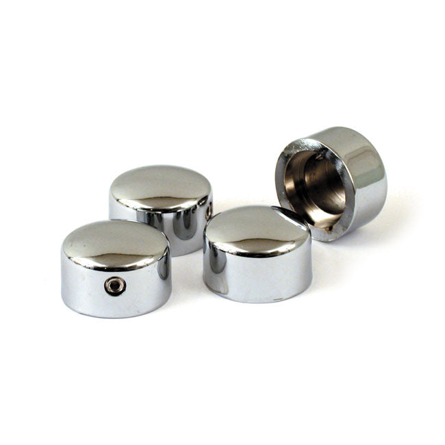 Head bolt cover kit. Smooth, chrome HEAD BOLT COVERS Mcs