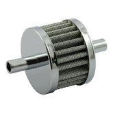 Dual Inlet Crankcase Breather Filter. Chrome Breathers Filters Mcs