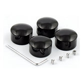 Head Bolt Cover Kit. Smooth, Black Head Bolt Covers Mcs