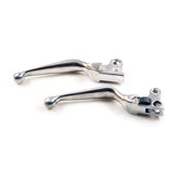 Handlebar Lever Set, 93 Up Style. Polished Handlebar Lever Sets Mcs