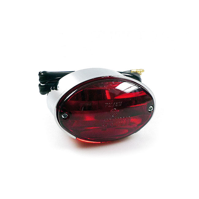 Medium Cateye Taillight. Chrome Taillights Mcs