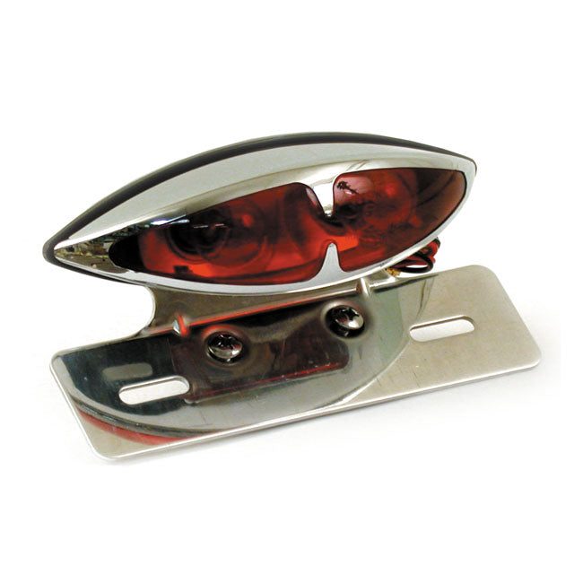 L.A. Taillight Kit. Dual Bulb. License Plate Bracket. Chrome Taillights Mcs