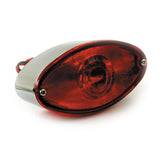 Cateye Taillight. Die Cast Housing. Chrome Taillights Mcs