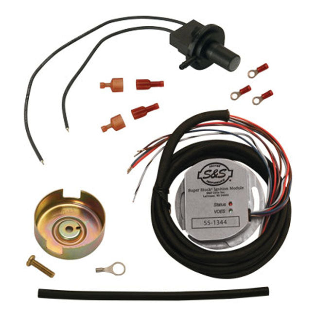 S&S, Super Stock single fire ignition kit. S&S 96" Evo IGNITION KITS S&S