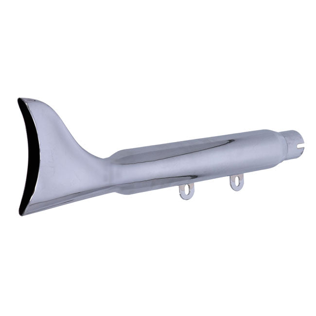 Paughco, Replacement muffler. Fishtail. Chrome EXHAUST SLIP-ONS AND MUFFLERS Paughco