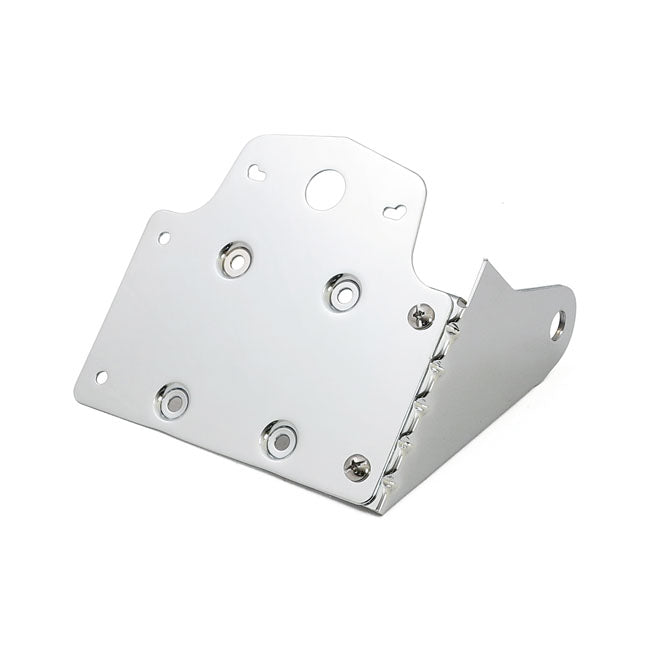 Side Mount License Plate Bracket. Chrome Taillights Brackets Mcs