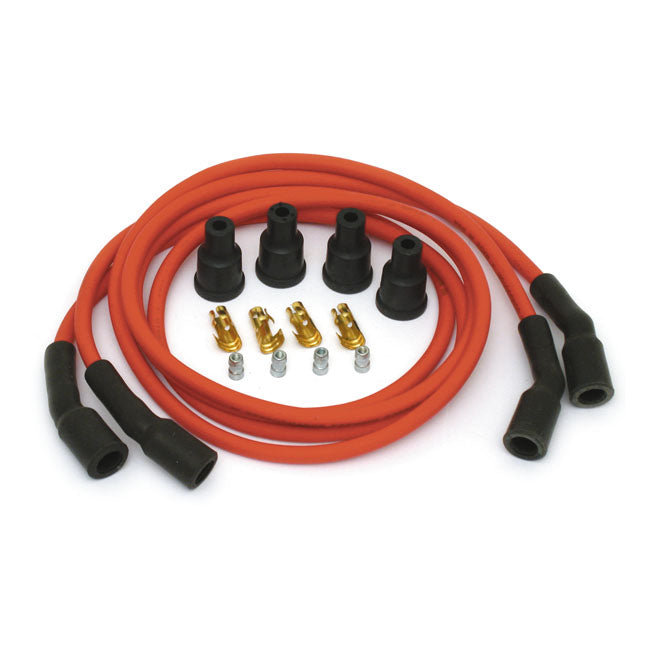 Dynatek, 7mm spark plug wire set. Red SPARK PLUG WIRES Dynatek
