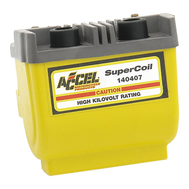 Accel, HEI Super coil 12V / 2.3 ohm. Yellow COILS Accel
