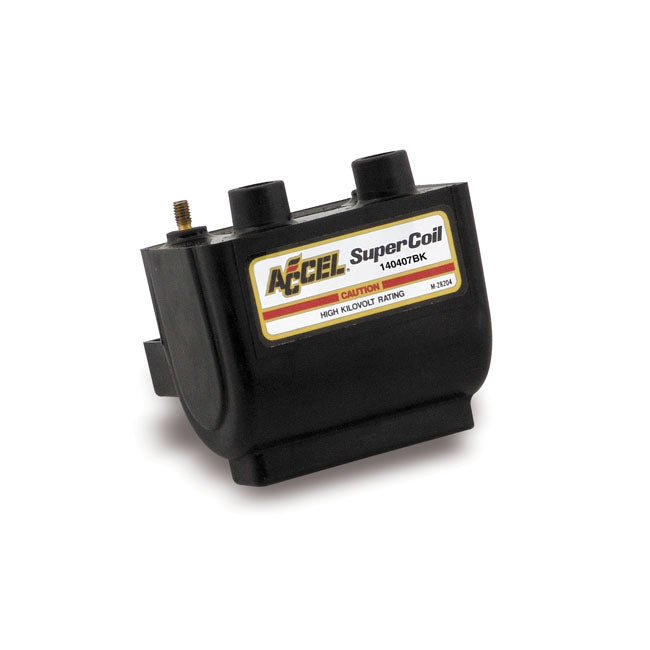 Accel, HEI Super coil 12V / 2.3 ohm. Black COILS Accel