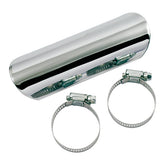 Paughco, Straight Heatshield / boot guard. 6". Chrome EXHAUST HEAT SHIELDS Paughco