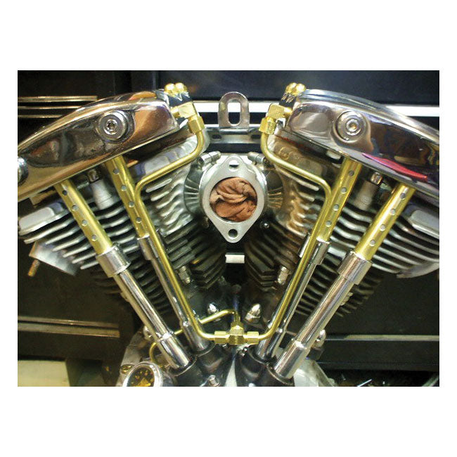 Paughco, ''Old STF'' dual rocker box oil lines. Brass ROCKER OIL LINES Paughco