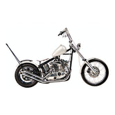 Paughco, Upswept drag pipes. Gooseneck. Chrome DRAG PIPES Paughco