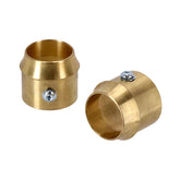 Paughco, Brass exhaust tip set. 2" Short curve EXHAUST END CAPS Paughco