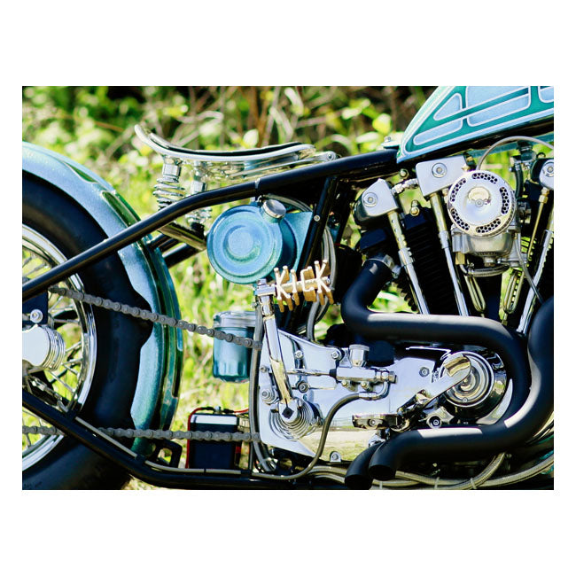Paughco, ''Old STF'' brass kick pedal. Clear KICKSTART PEDALS Paughco