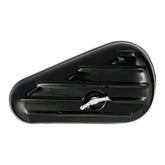Paughco, early style tool box ribbed. Black TOOL BOXES Paughco