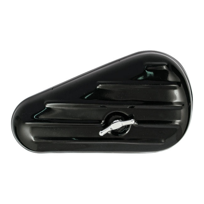 Paughco, early style tool box ribbed. Black TOOL BOXES Paughco
