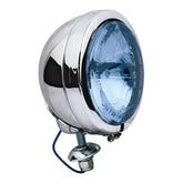 Fl Style Spotlamp, 4 1/2". Chrome, Clear Blue Lens Spotlamps Mcs
