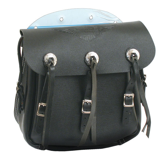 36 43 Style Leather Saddlebag Set. Black Saddlebags Samwel