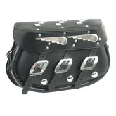 Speedking Softail Leather Saddlebag Set. Black Saddlebags Samwel
