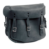 Army Style Leather Saddlebag Set. Black Saddlebags Samwel