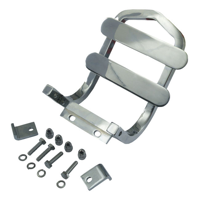 Luggage Rack, Sissybar Mount. Chrome Luggage Racks Mcs