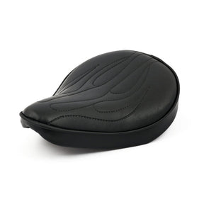 Fitzz, Custom Solo Seat. Black Flame. Small. 6cm Thick Solo Seats Mcs