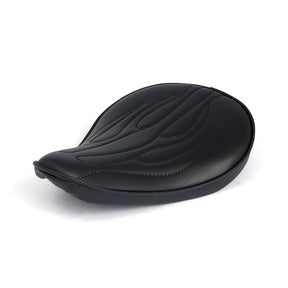 Fitzz, Custom Solo Seat. Black Flame. Small. 4cm Thick Solo Seats Mcs