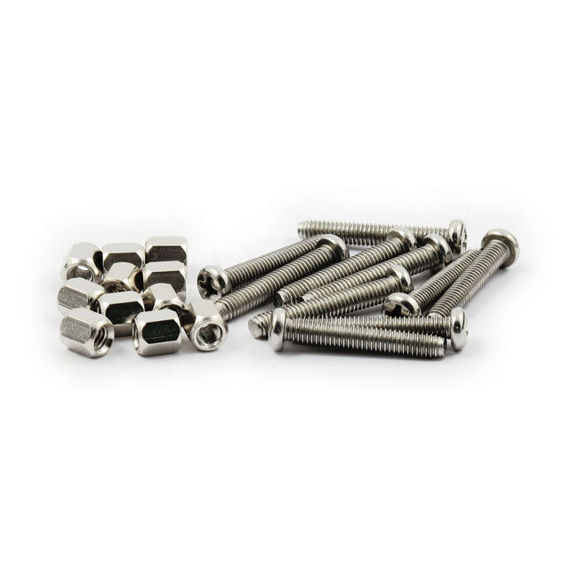Trim Ring Screw Kit, For Bates Style Headlamps. Chrome Headlamp Misc Mcs
