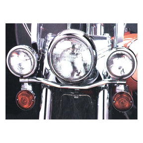 Spotlamp/Passing Lamp Mount Bar. Chrome Spotlights Mounting Bars Mcs