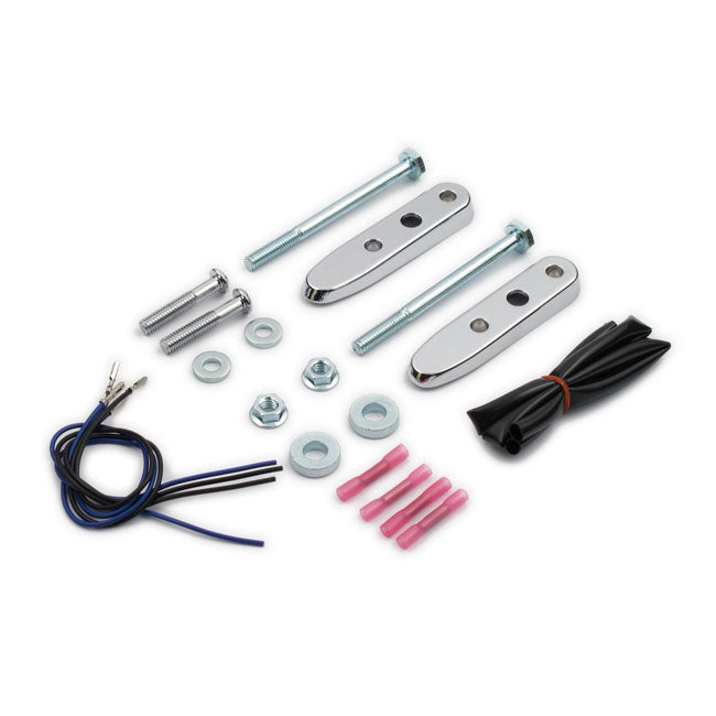 Rear Turn Signal Relocation Kit. Chrome Turn Signals Relocation Kits Mcs