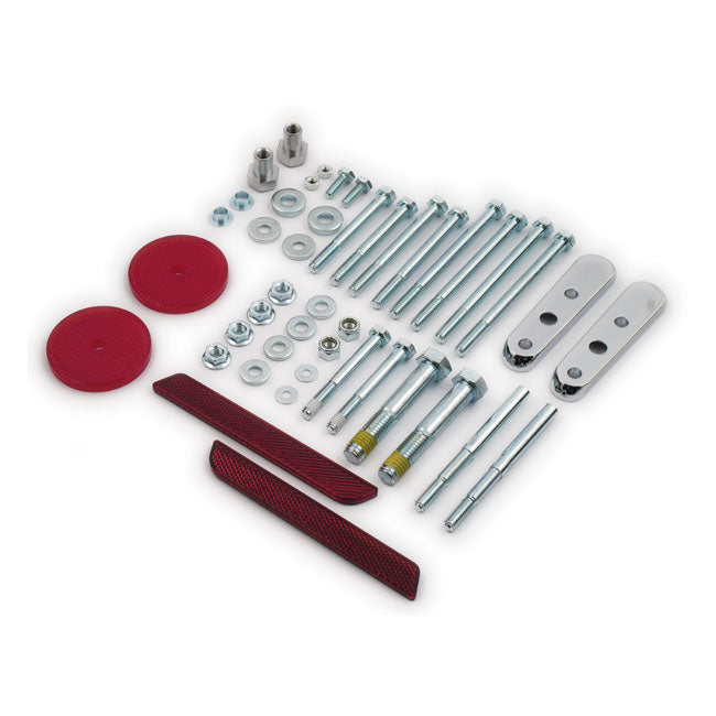 Rear Turn Signal Relocation Kit. Chrome Turn Signals Relocation Kits Mcs