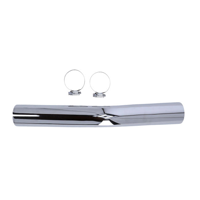 Paughco, Heatshield rear. Chrome EXHAUST HEAT SHIELDS Paughco